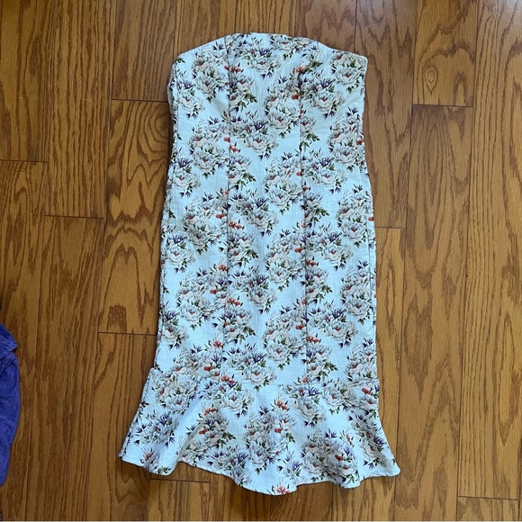 Brand new NWT Eva Mendez by New York and company Floral Strapless Dress multi 4 - Picture 1 of 9